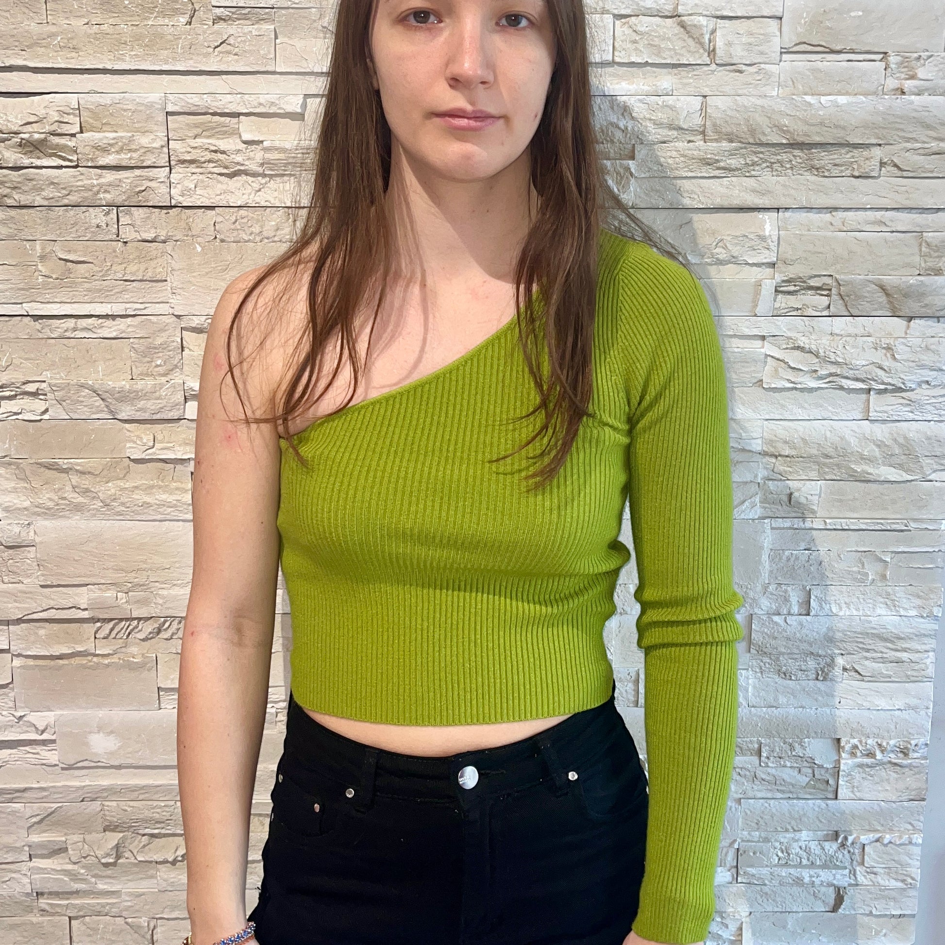 Maglione one shoulder