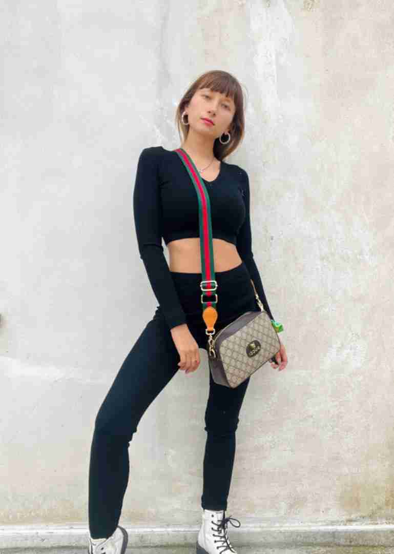 Coordinato leggins e maglione in lanetta a costine