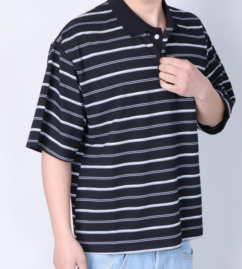 Polo T-shirt crop Lines
