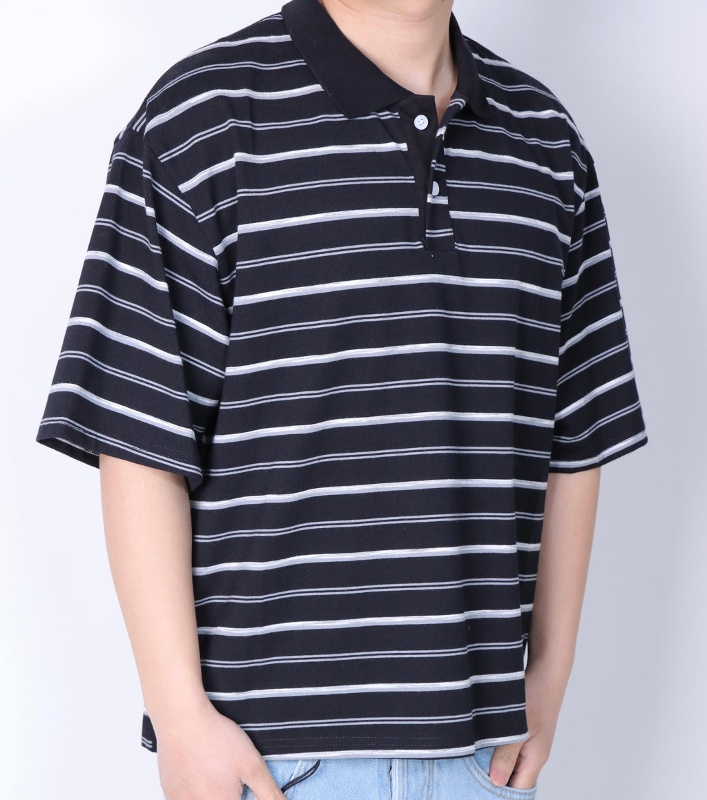 Polo T-shirt crop Lines