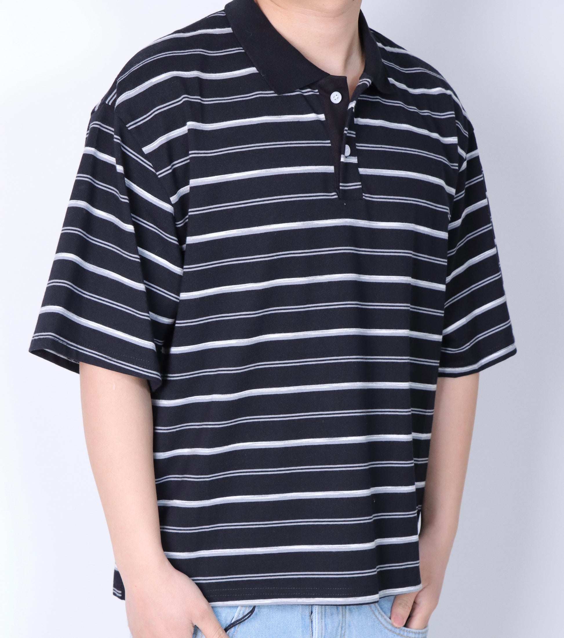 Polo T-shirt crop Lines