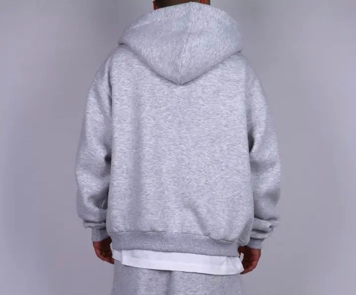 Felpa cropped zip-up