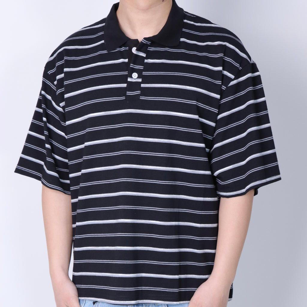 Polo T-shirt crop Lines