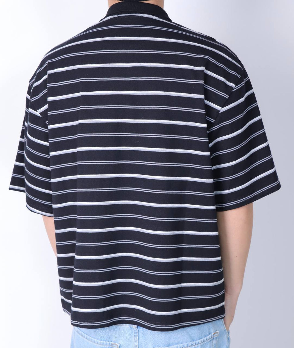 Polo T-shirt crop Lines
