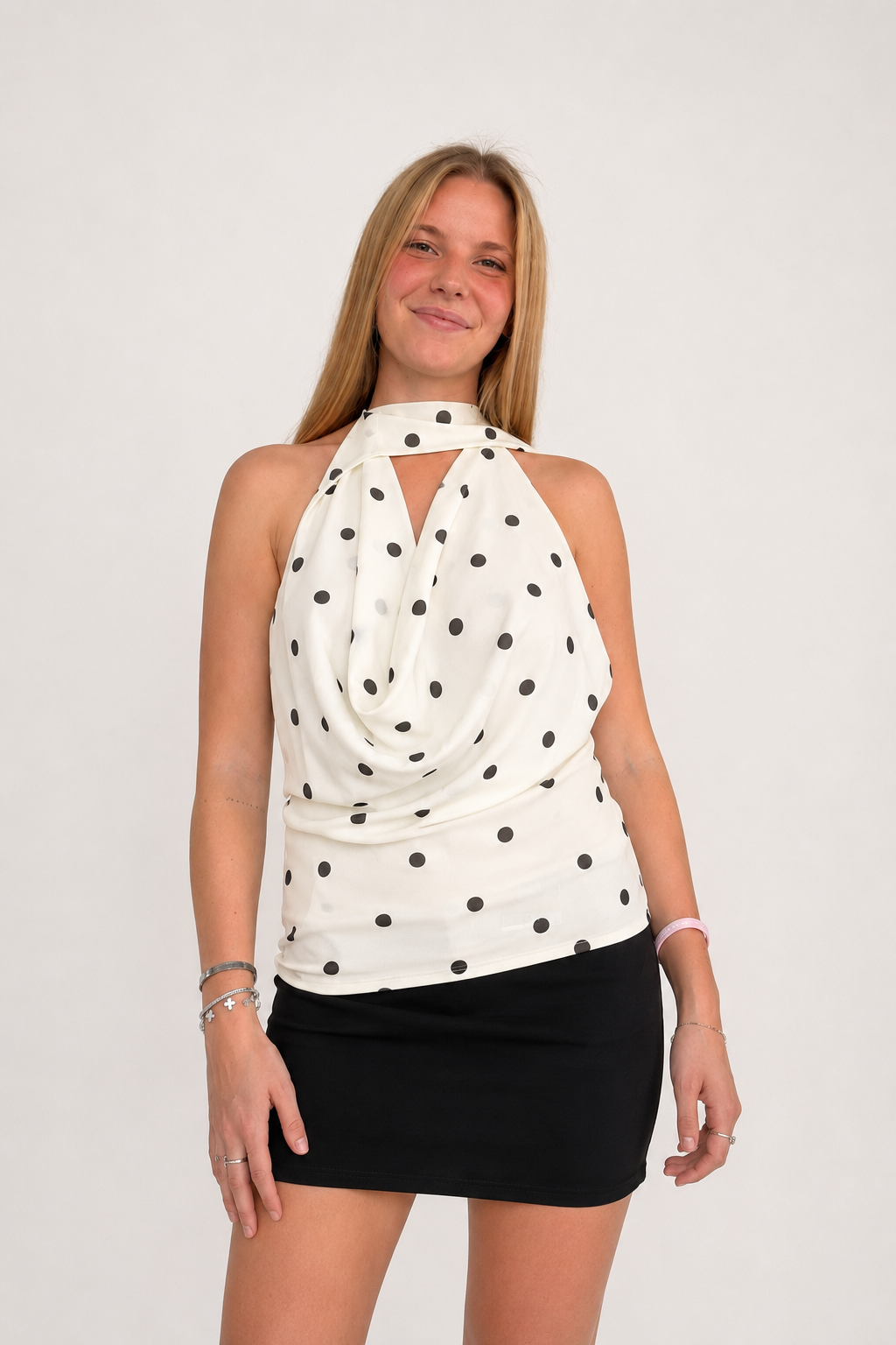 Top halter scialle e pua