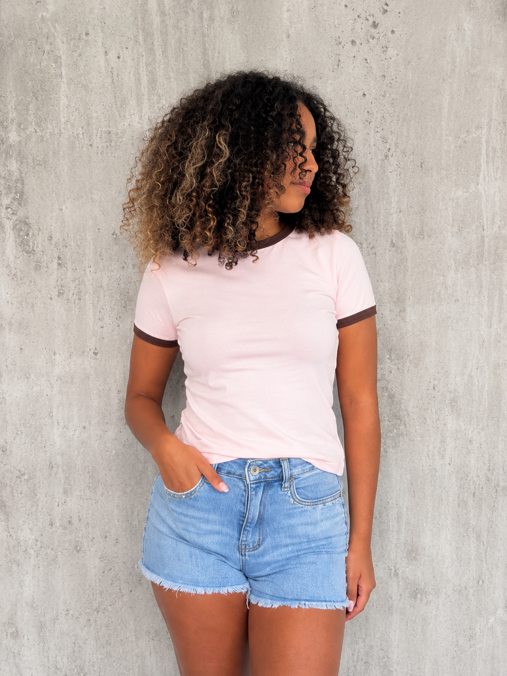 T-shirt contrasto Paola