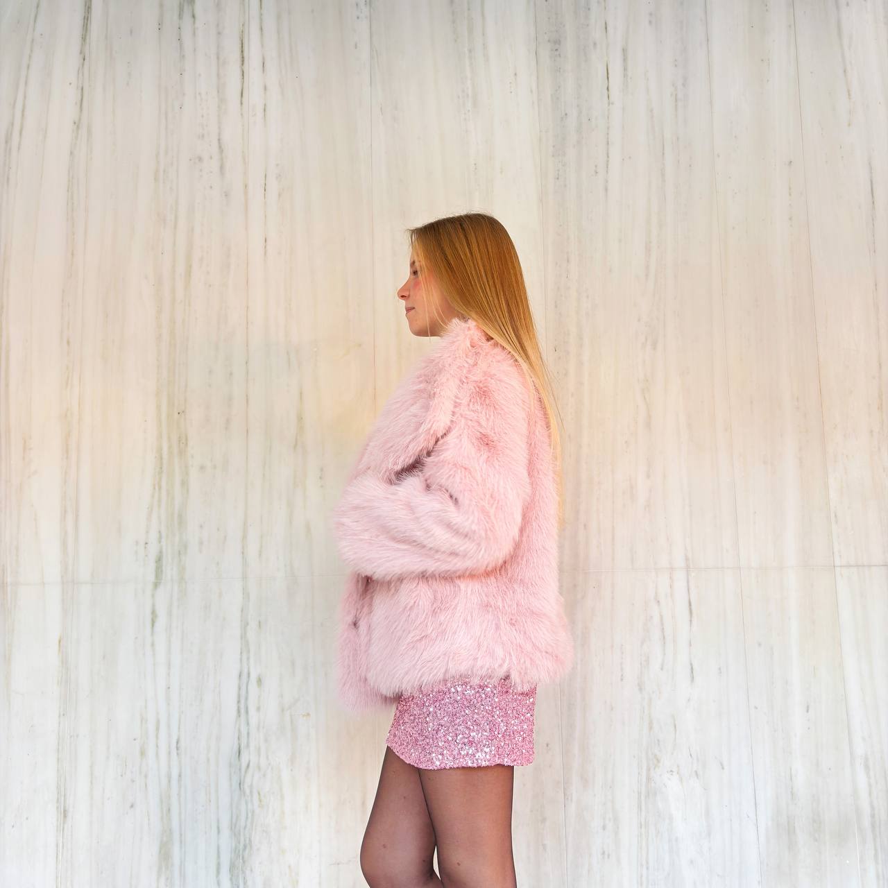 Pelliccia eco Pink dreams