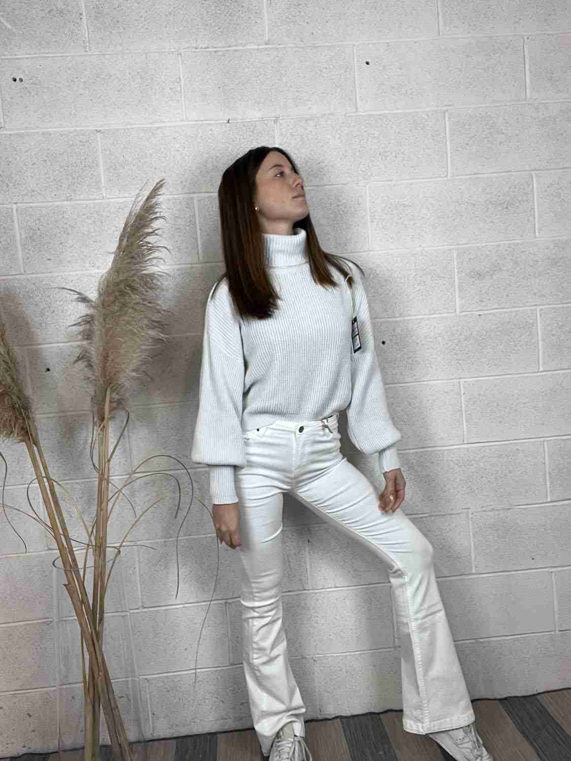 Maglione dolcevita lurex