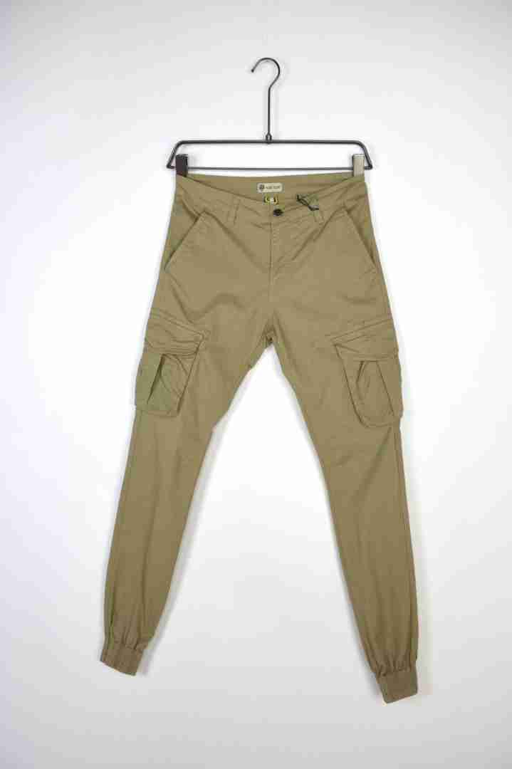 Pantaloni cargo con polsino