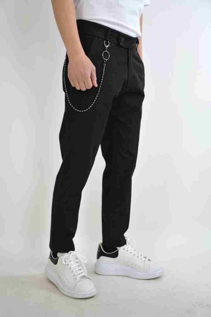 Pantaloni capri in microfantasia