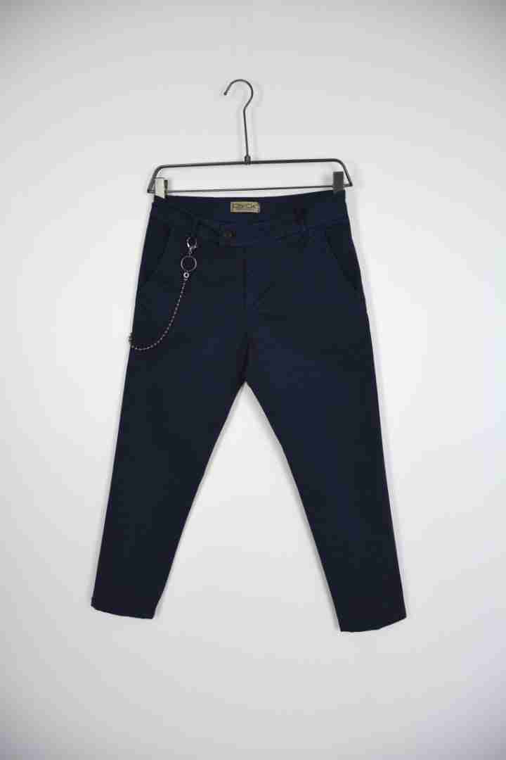 Pantaloni capri in microfantasia