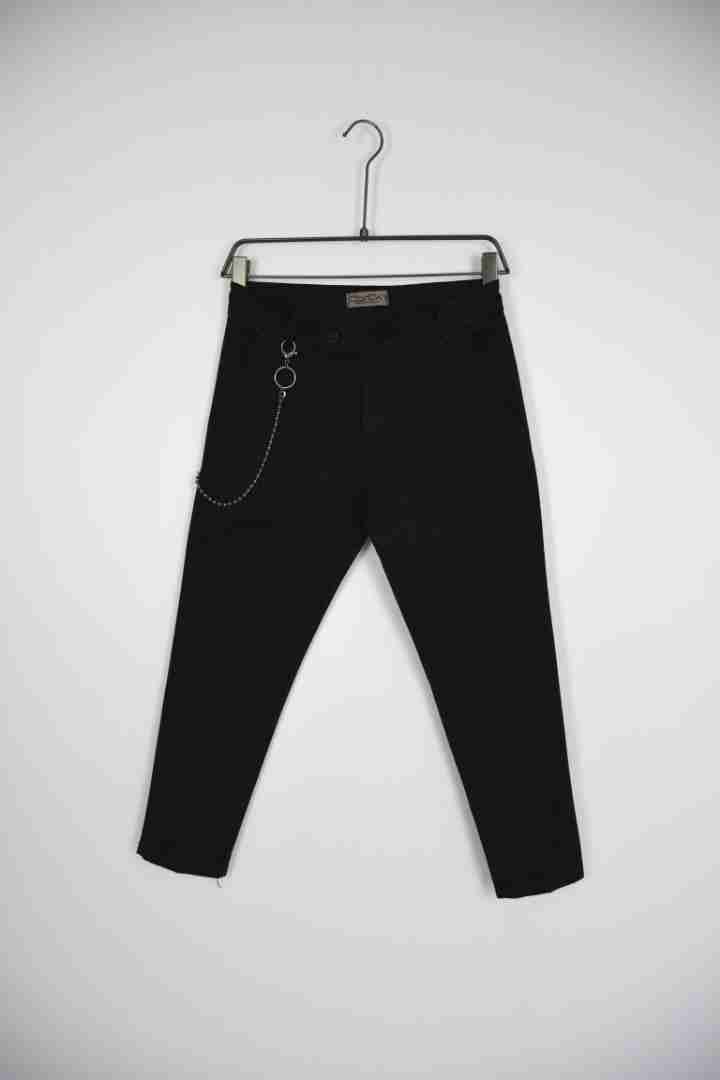 Pantaloni capri in microfantasia