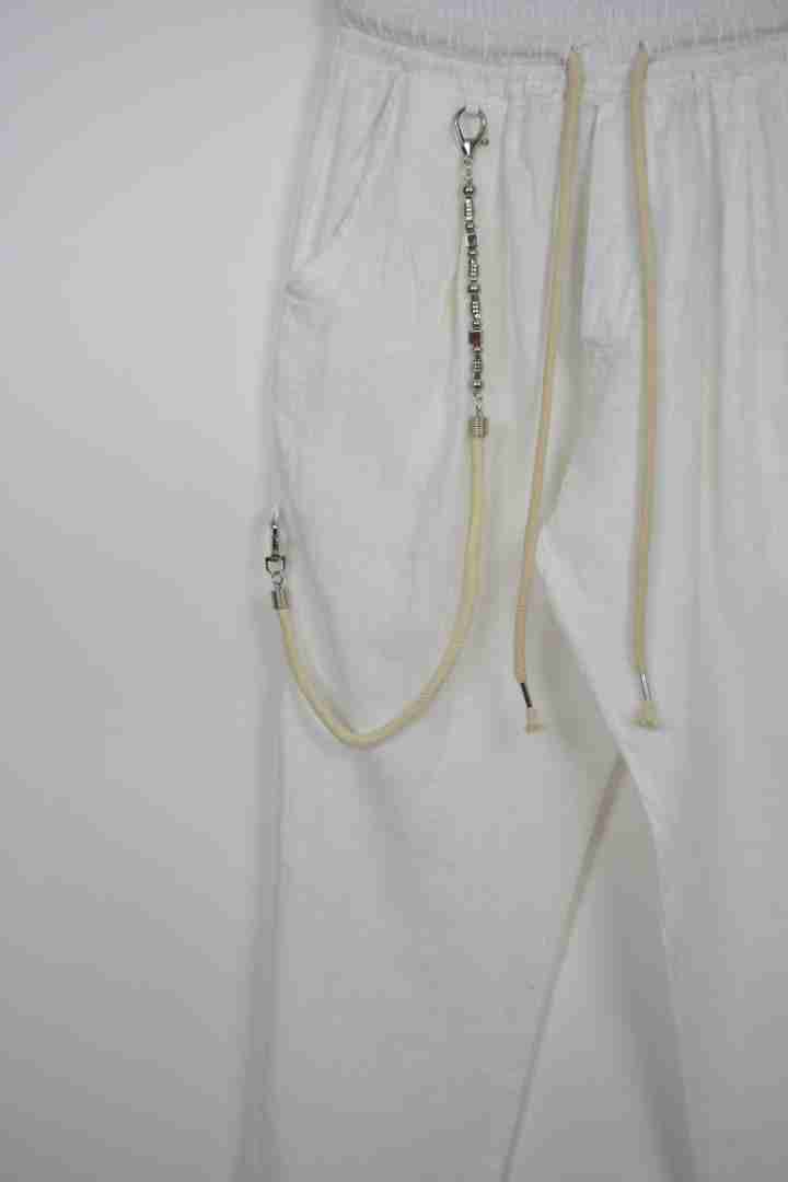 Pantaloni con coulisse in lino