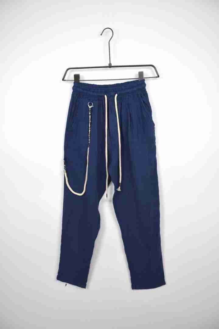 Pantaloni con coulisse in lino