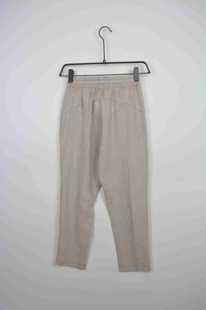 Pantaloni con coulisse in lino