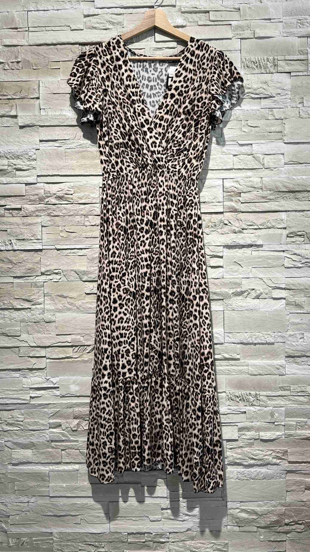 Abito lungo in fantasia animalier