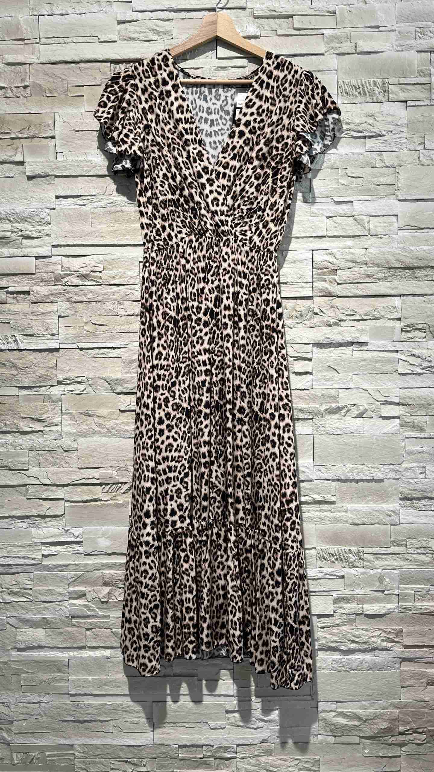 Abito lungo in fantasia animalier