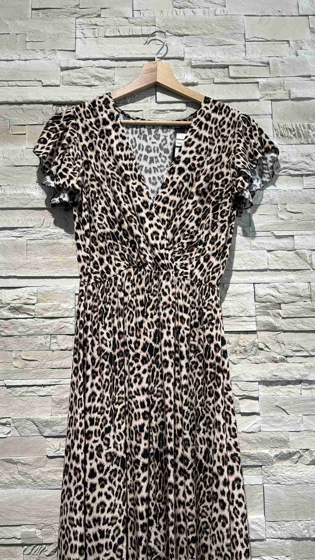 Abito lungo in fantasia animalier