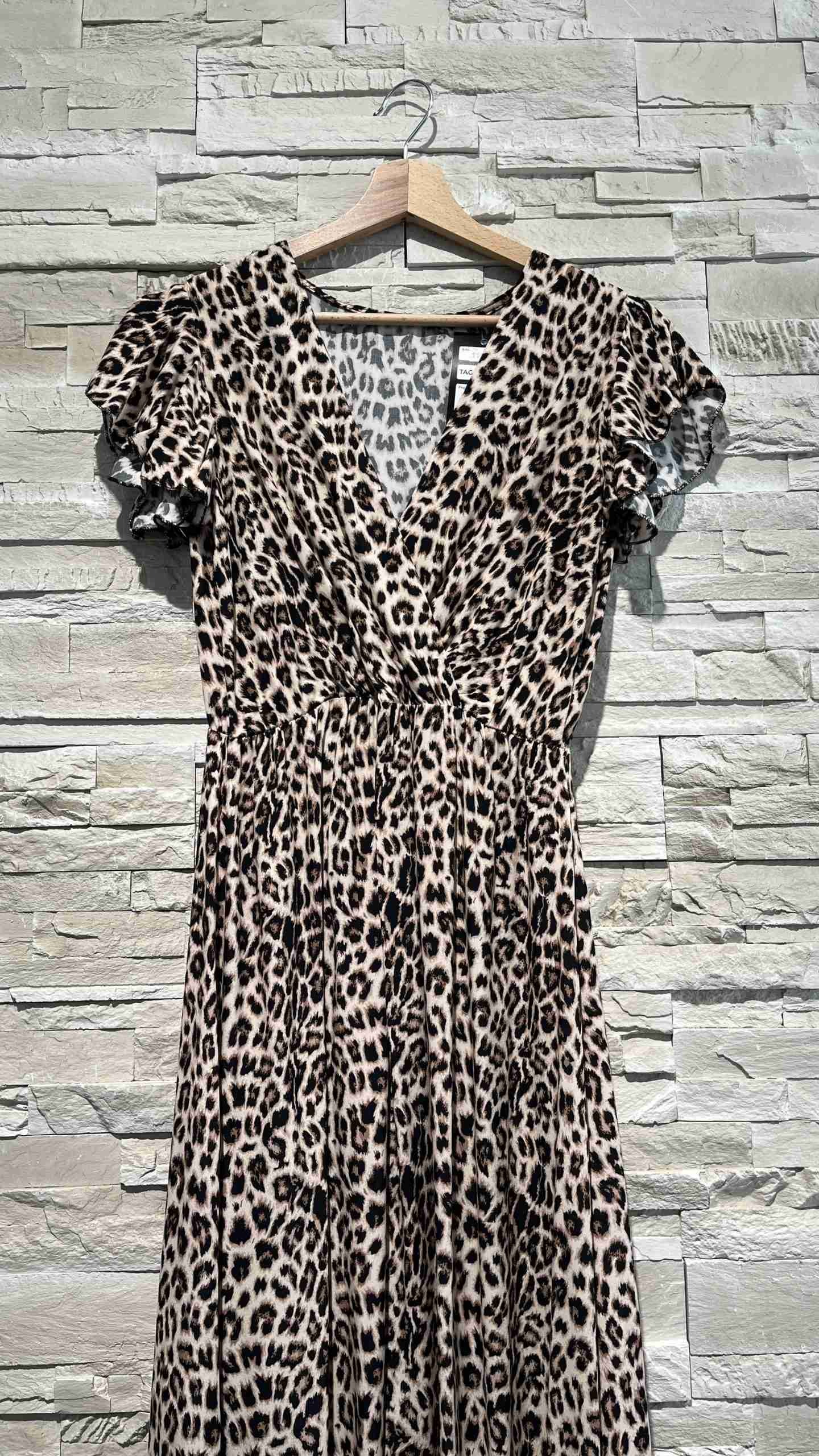 Abito lungo in fantasia animalier