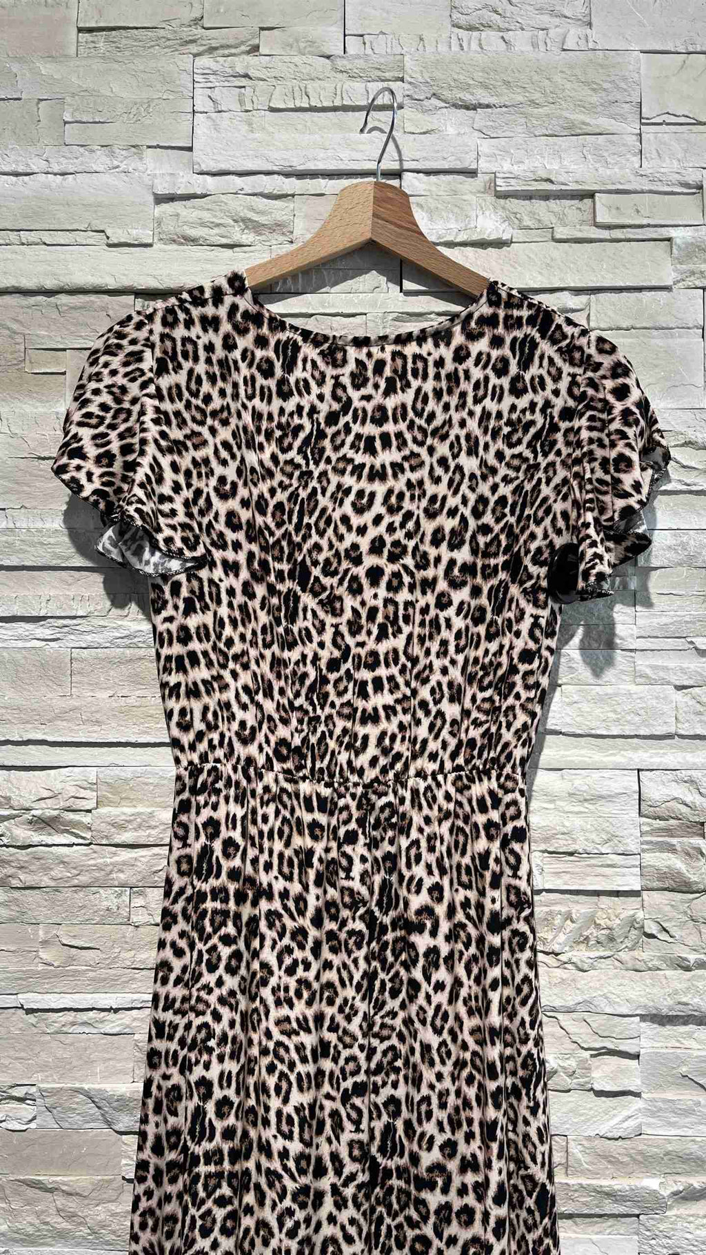 Abito lungo in fantasia animalier