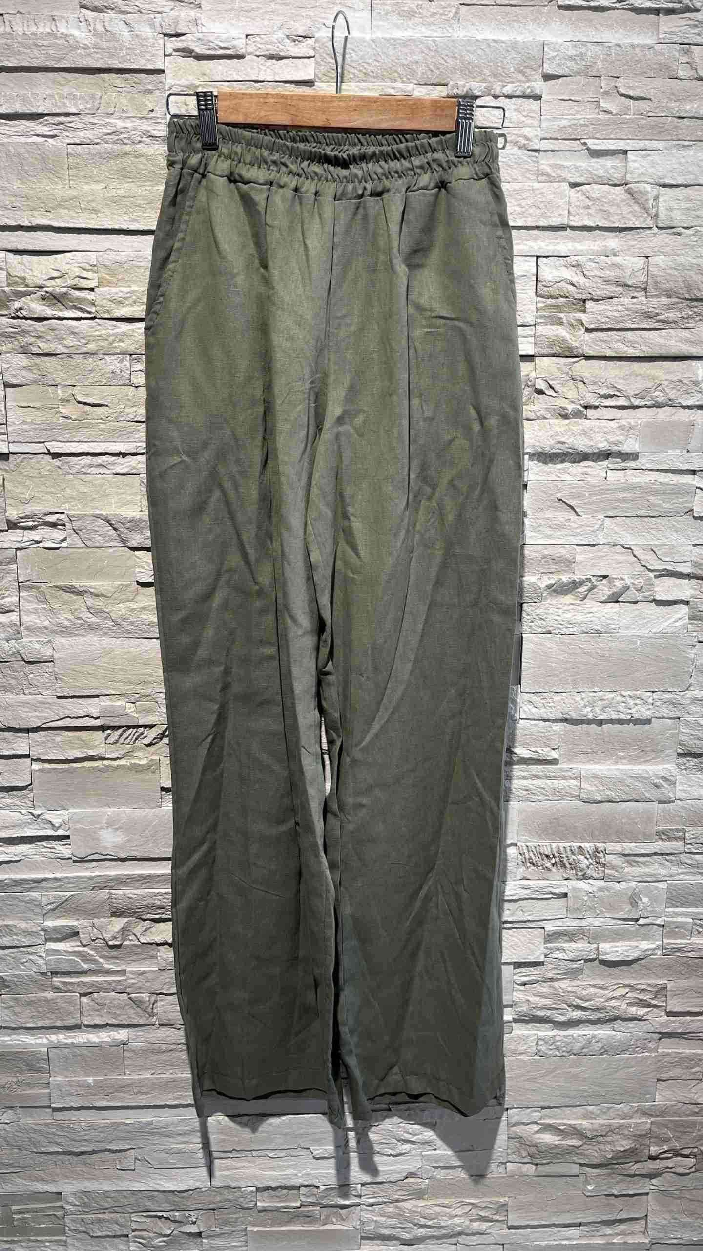 Pantaloni a palazzo in lino