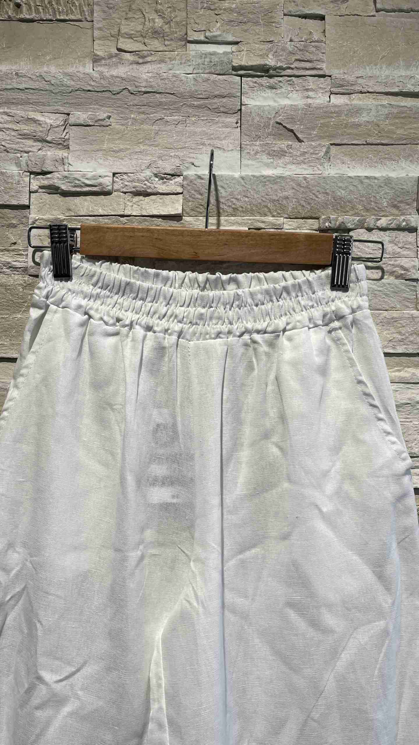 Pantaloni a palazzo in lino