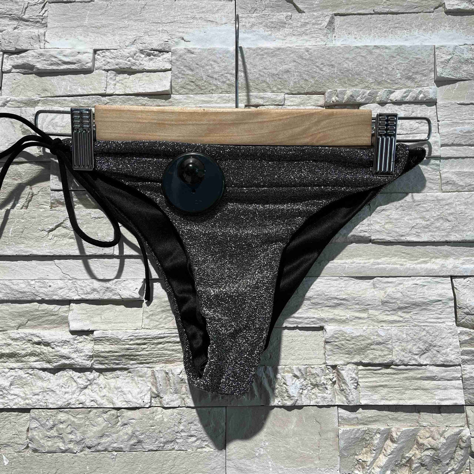 Bikini lurex con fiocchetto laterale