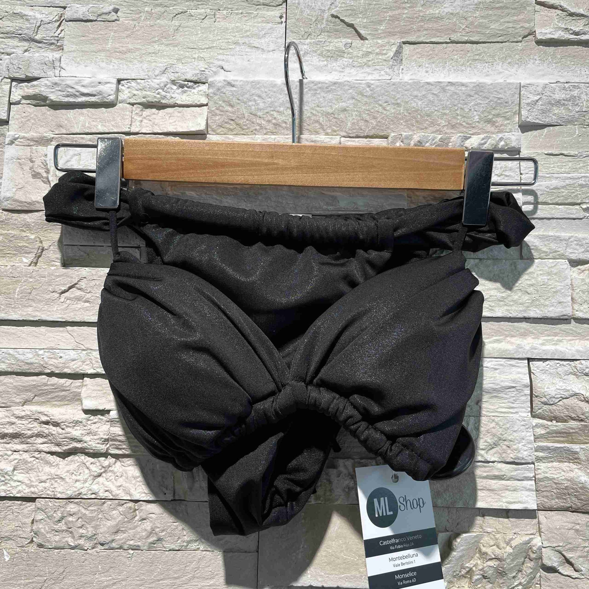 Bikini satinato con glitter