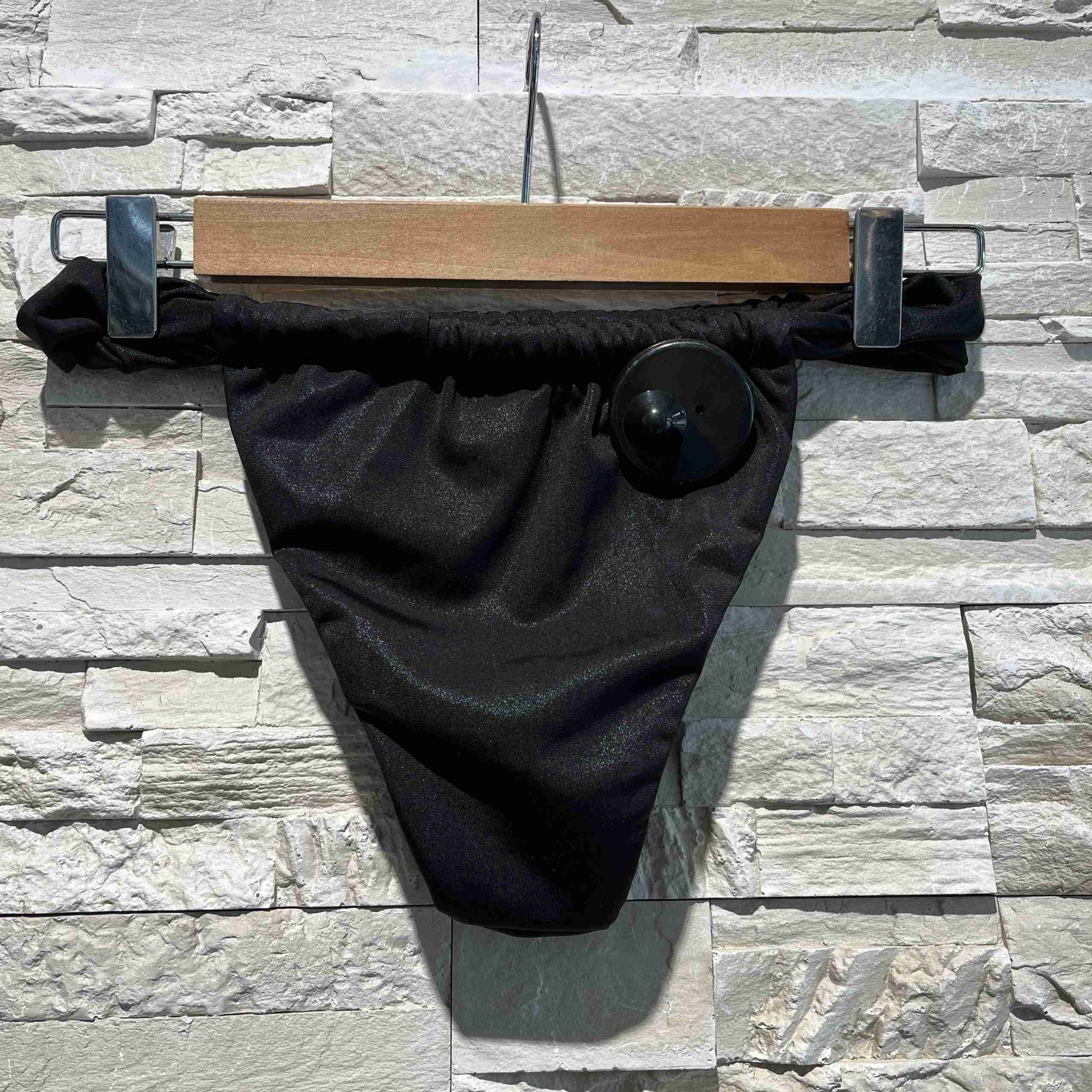 Bikini satinato con glitter