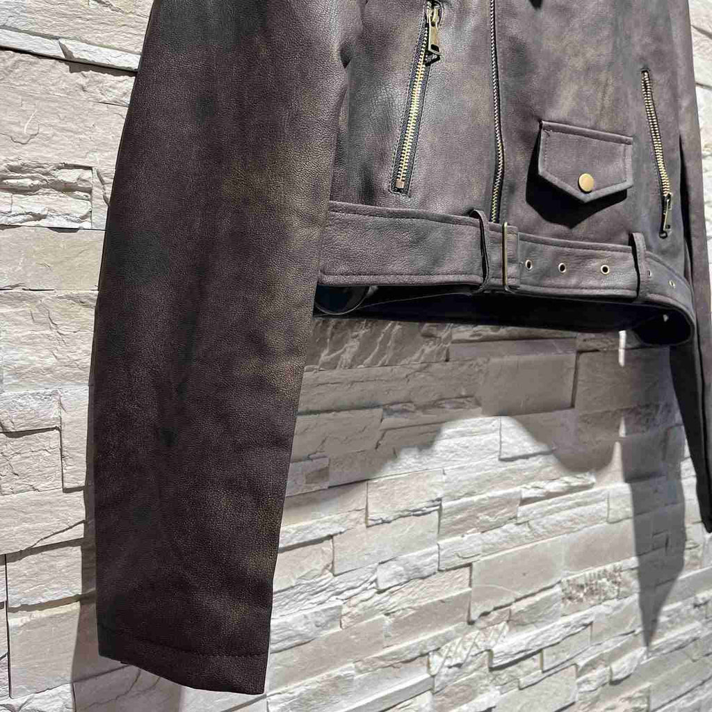 Giacca leather vision