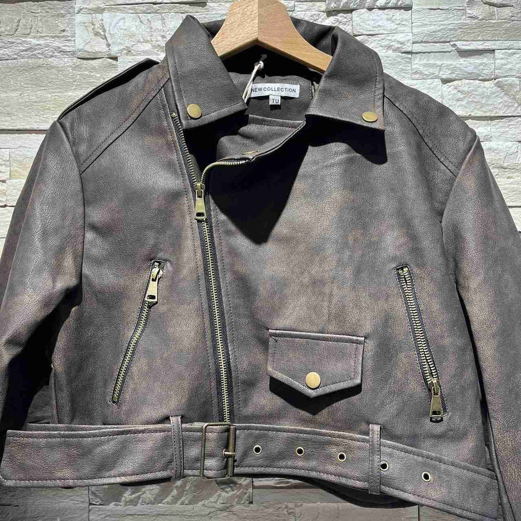 Giacca leather vision