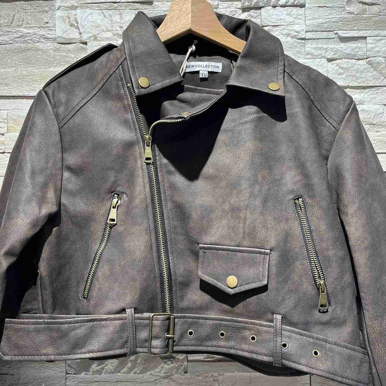 Giacca leather vision