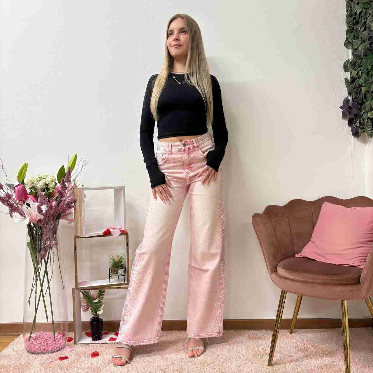 Jeans pink glam