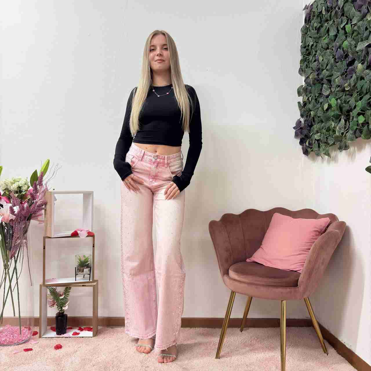 Jeans pink glam