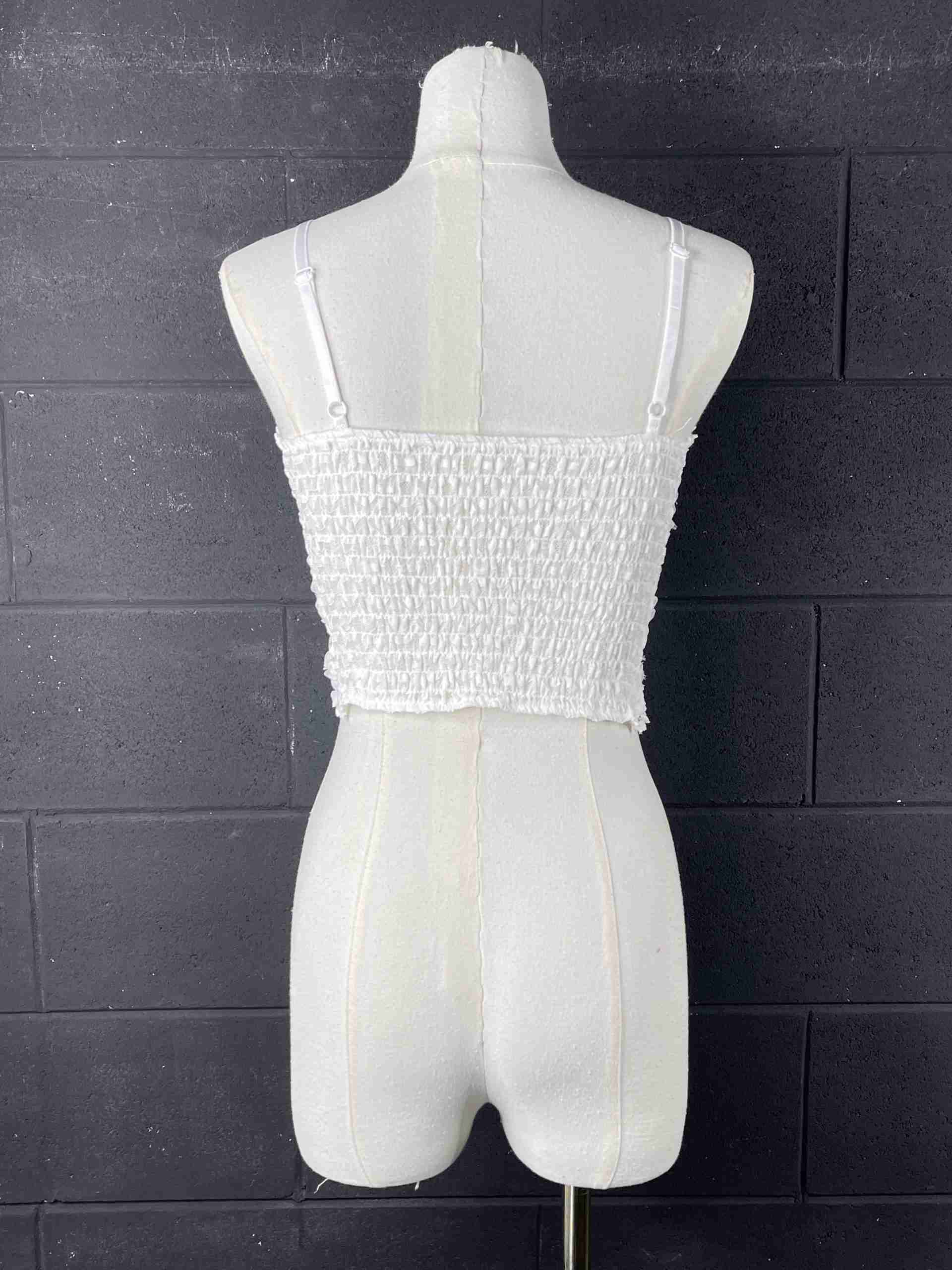Top corsetto petali