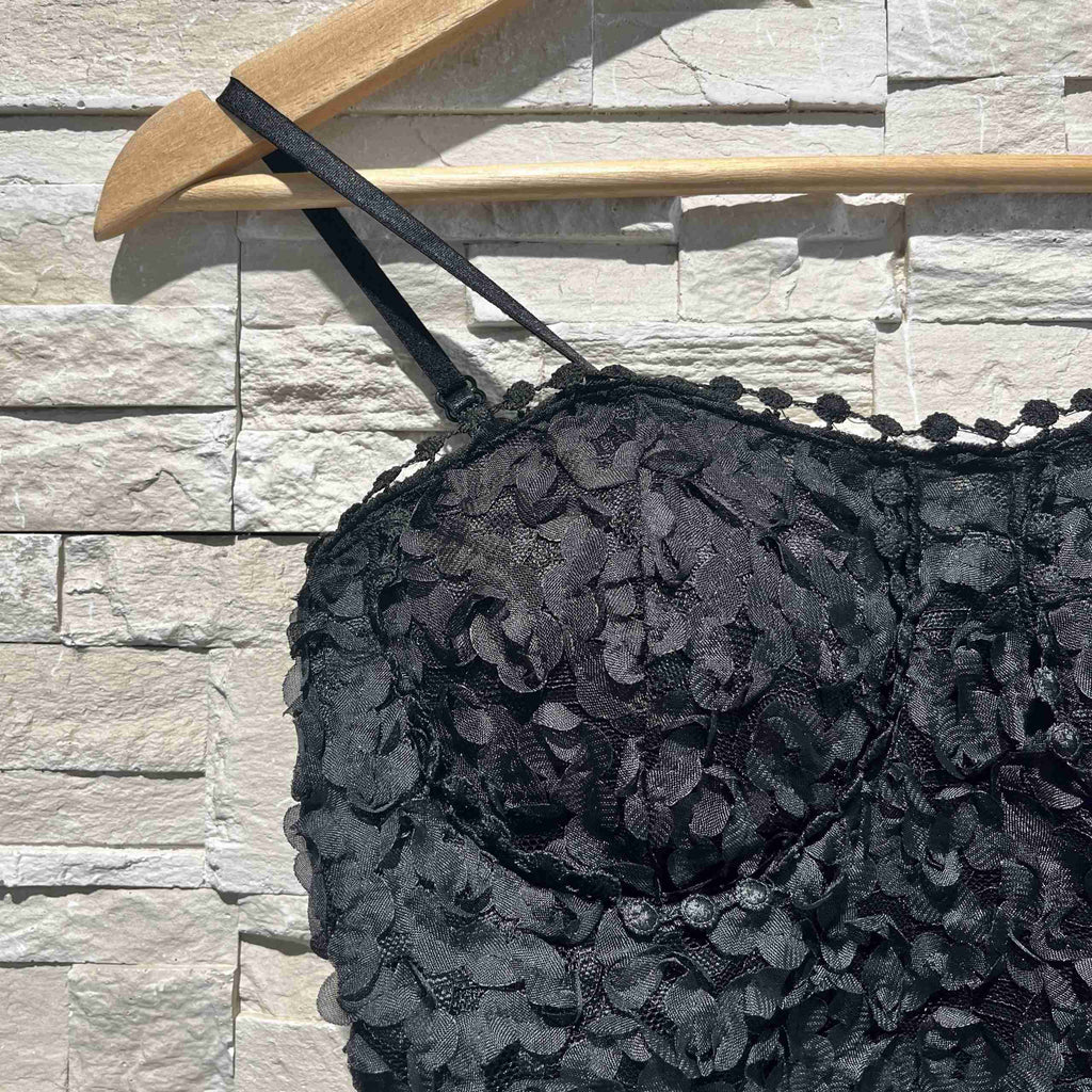 Top corsetto petali