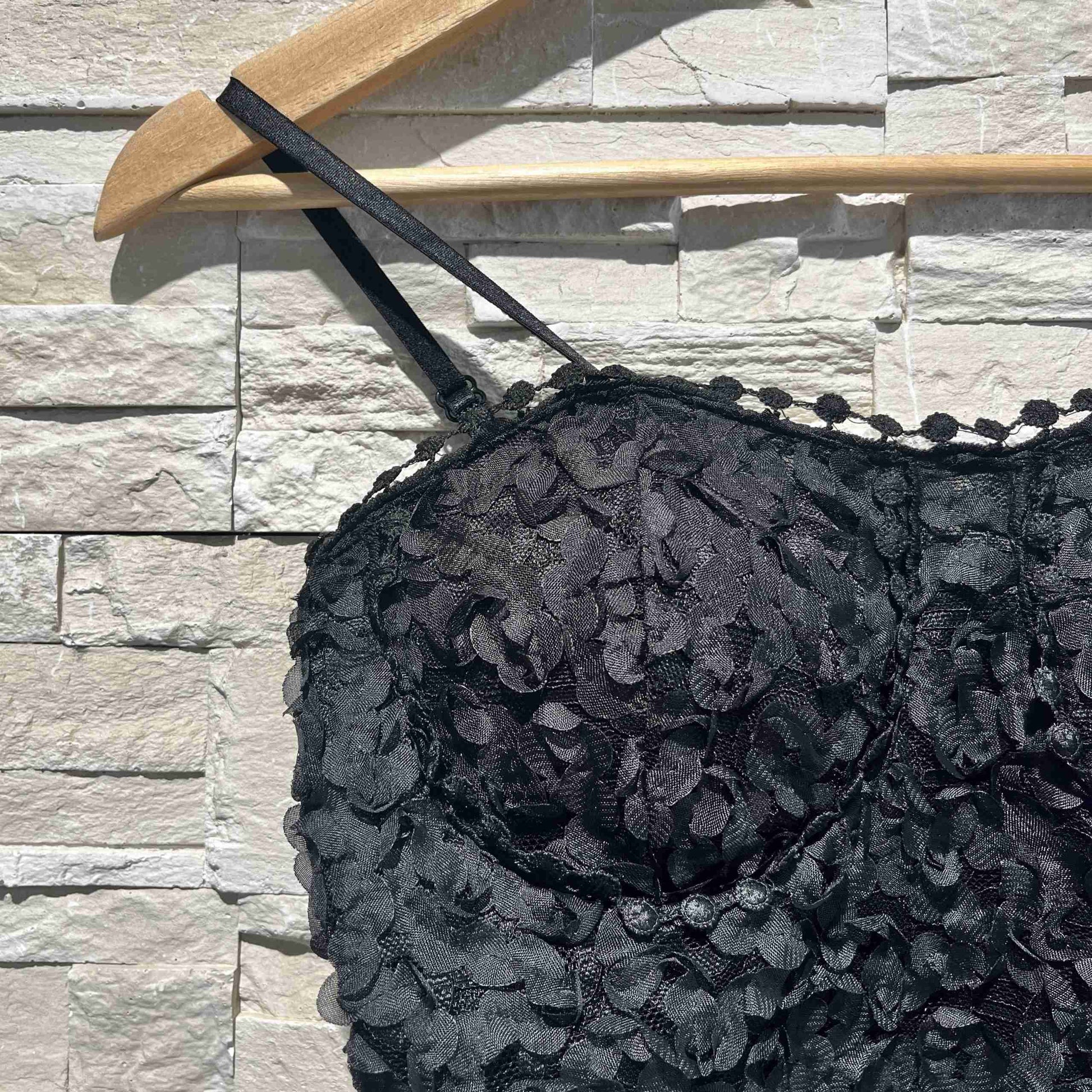 Top corsetto petali