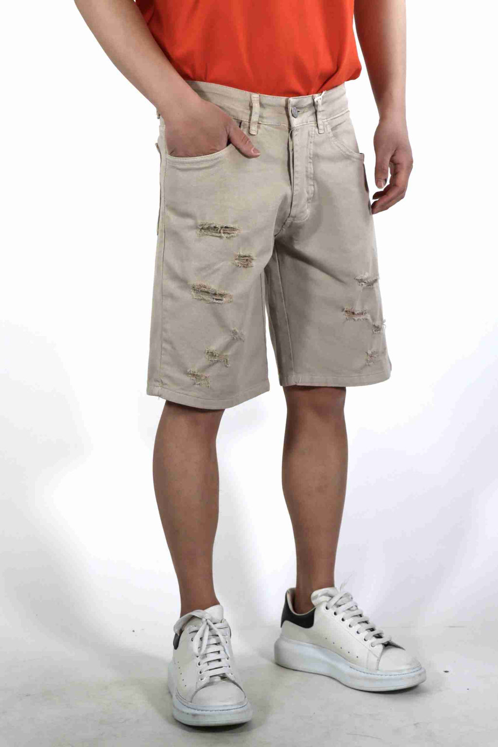 Pantaloncini sabbia in jeans