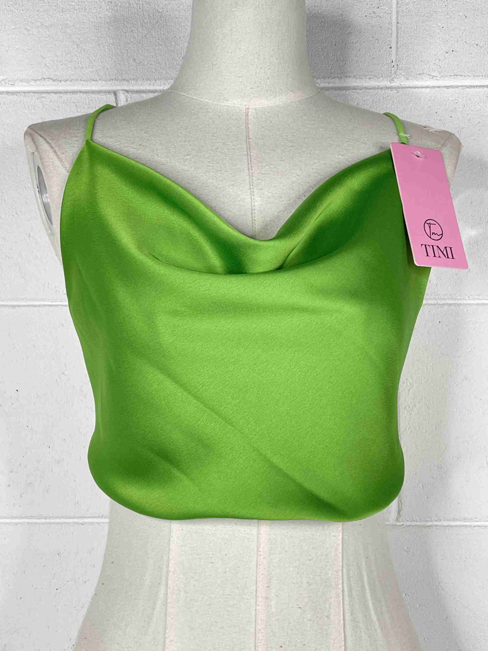 Top raso scollo drappeggiato