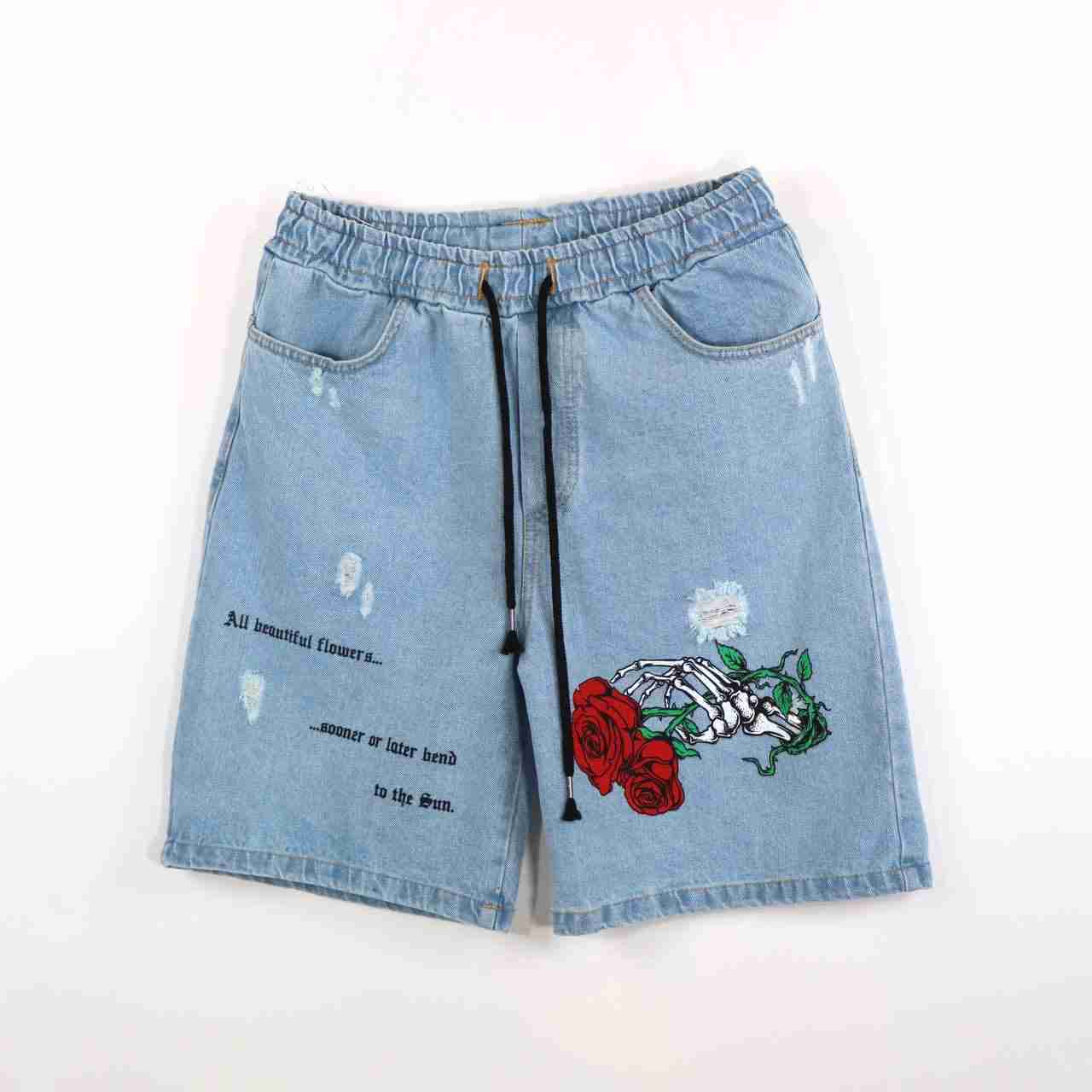 Pantaloncini all beautiful flowers