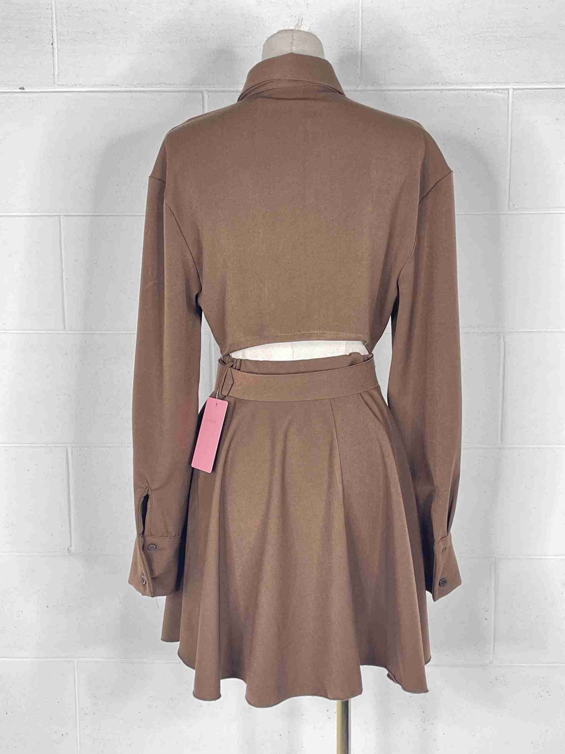 Camicia crop con cravatta