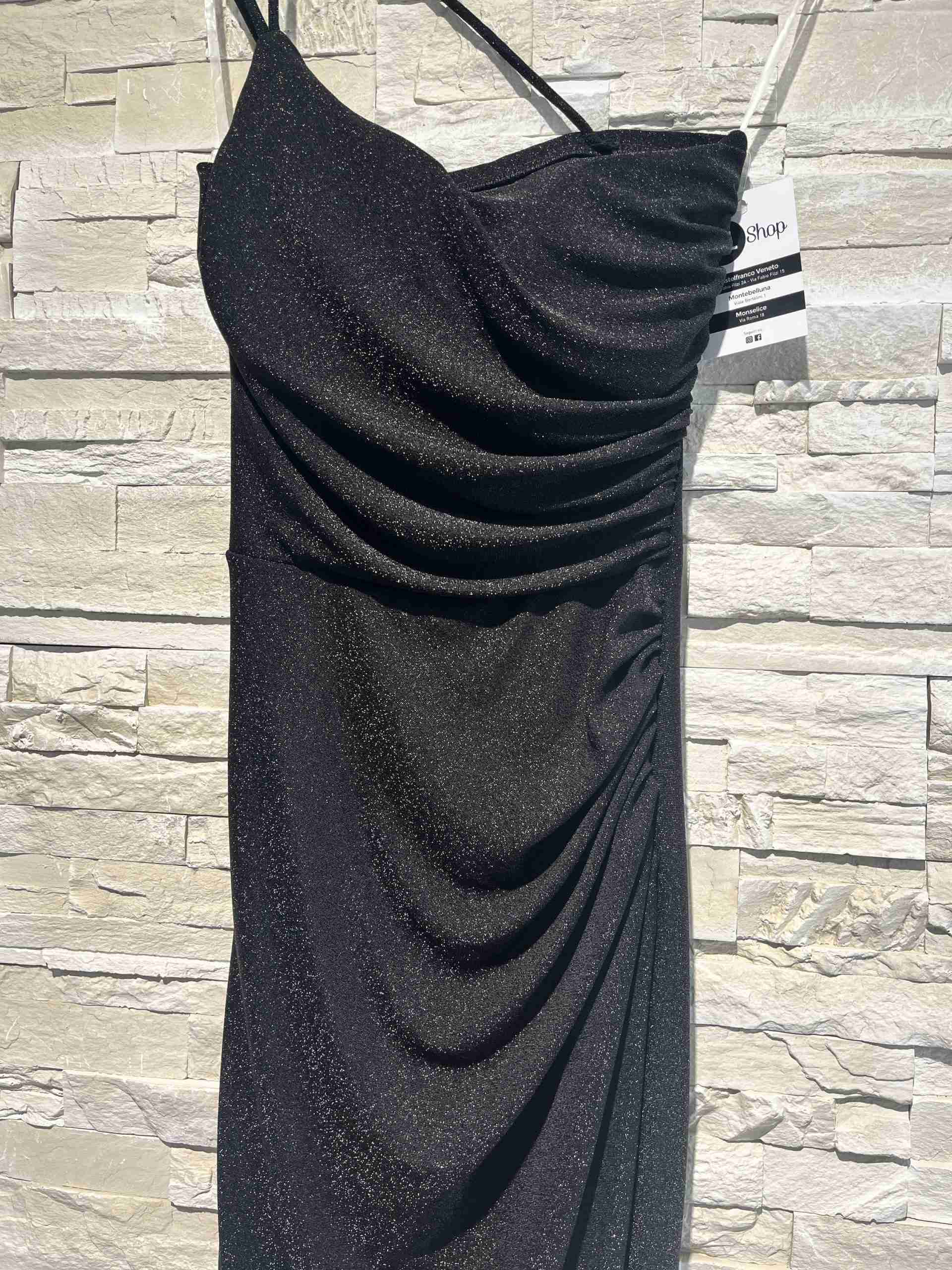 Abito lungo in lurex