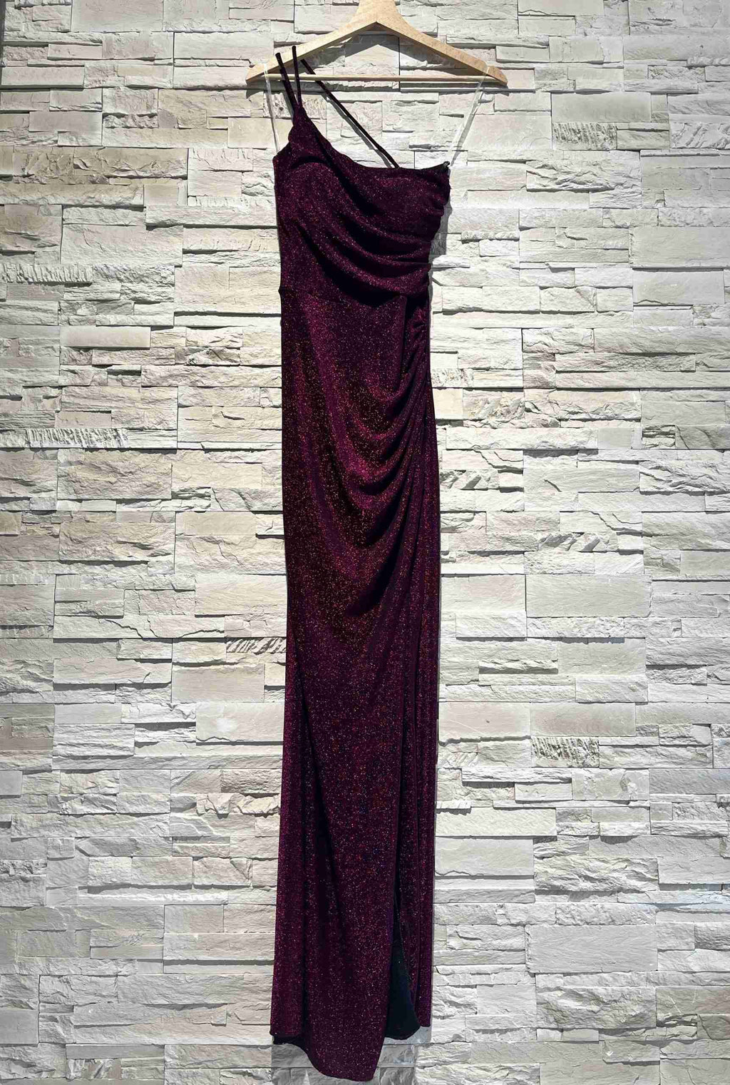 Abito lungo in lurex