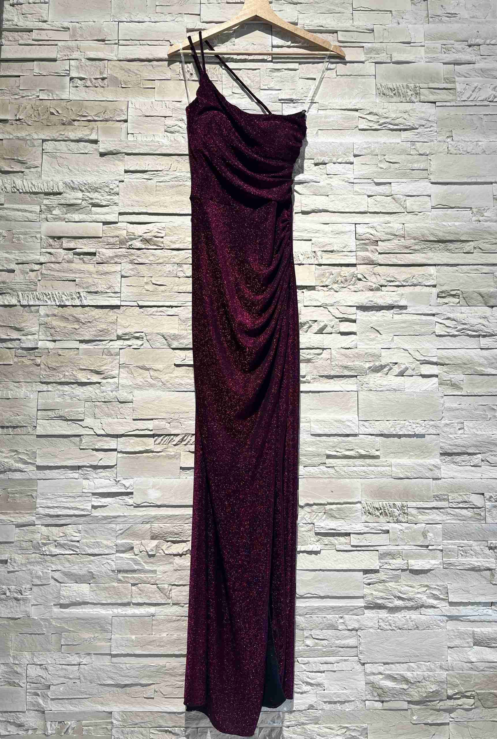 Abito lungo in lurex