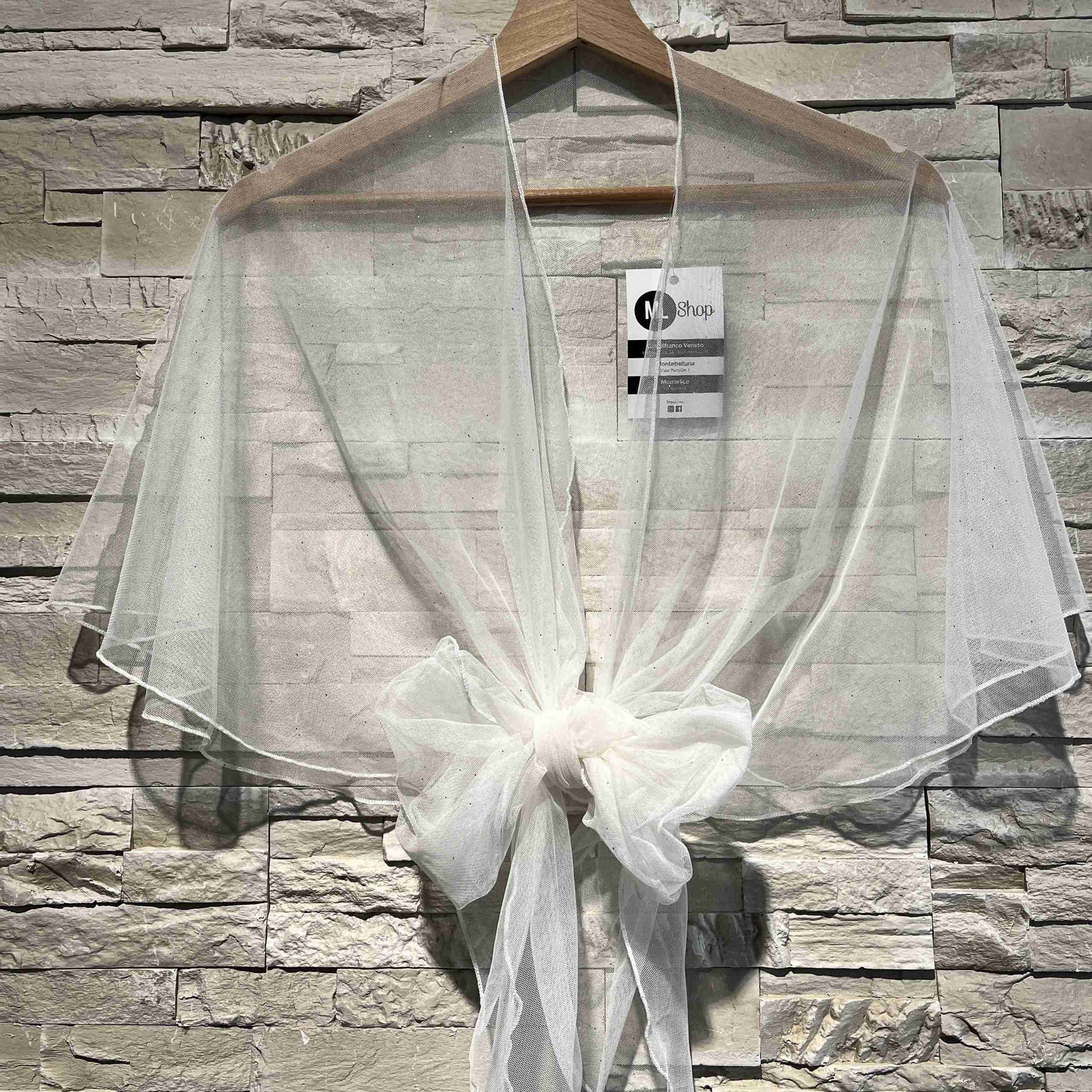 Coprispalle glitter in tulle