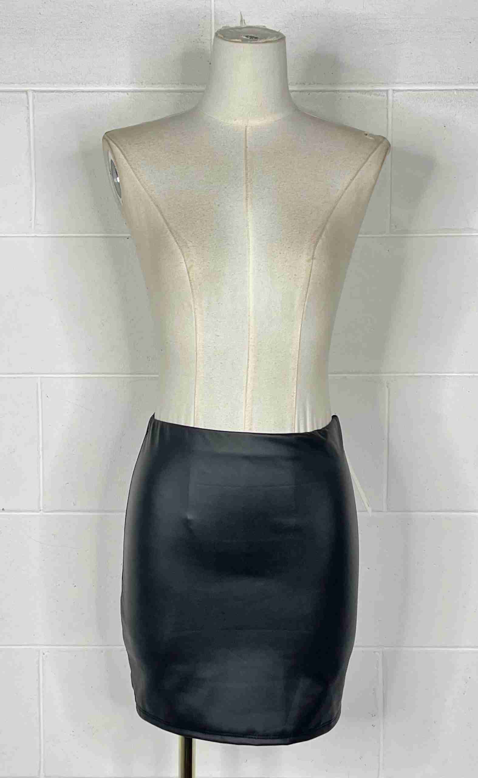 Gonna semplice ecopelle