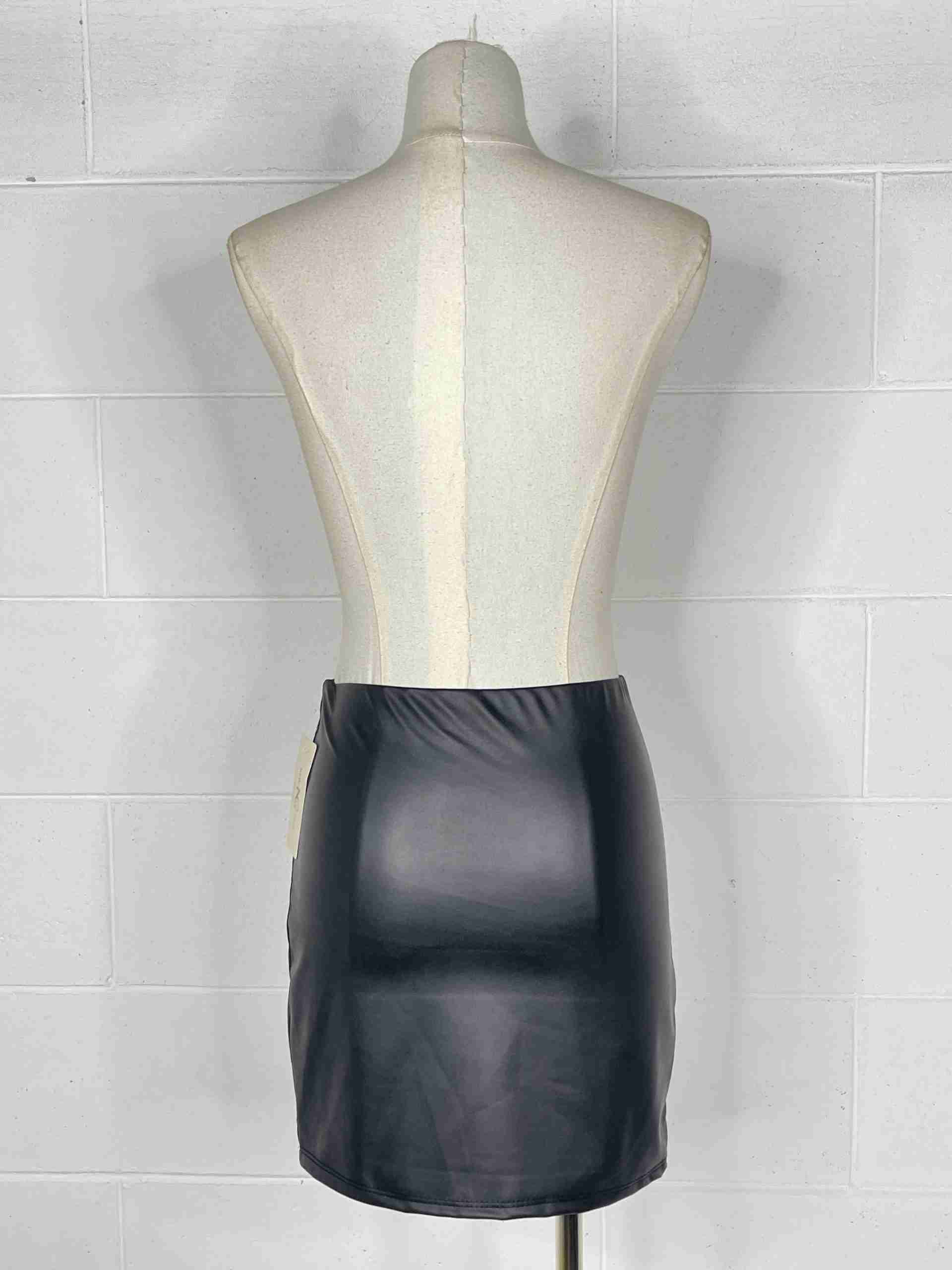 Gonna semplice ecopelle