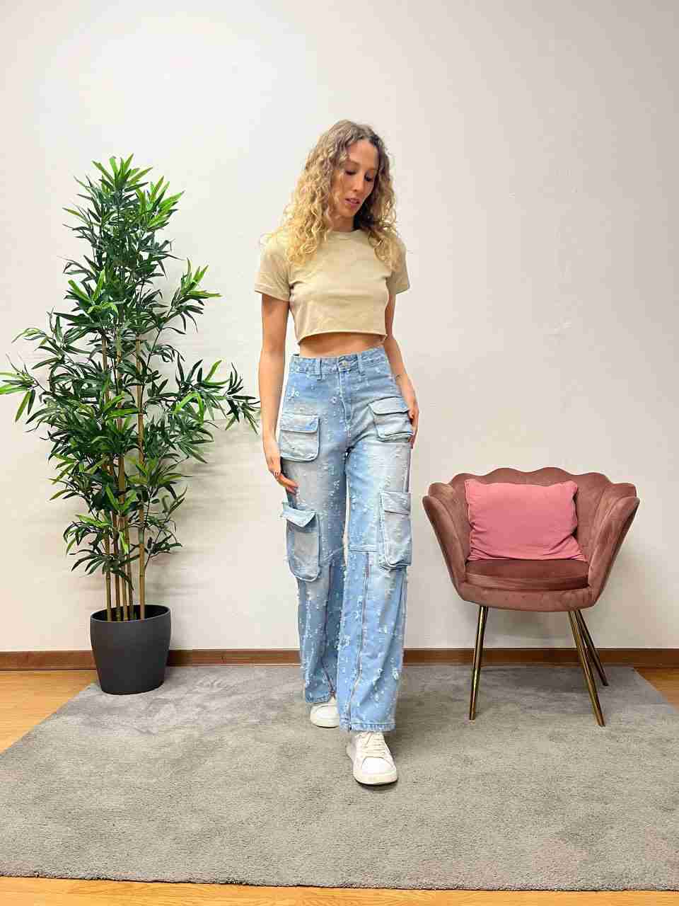 T-shirt crop basic
