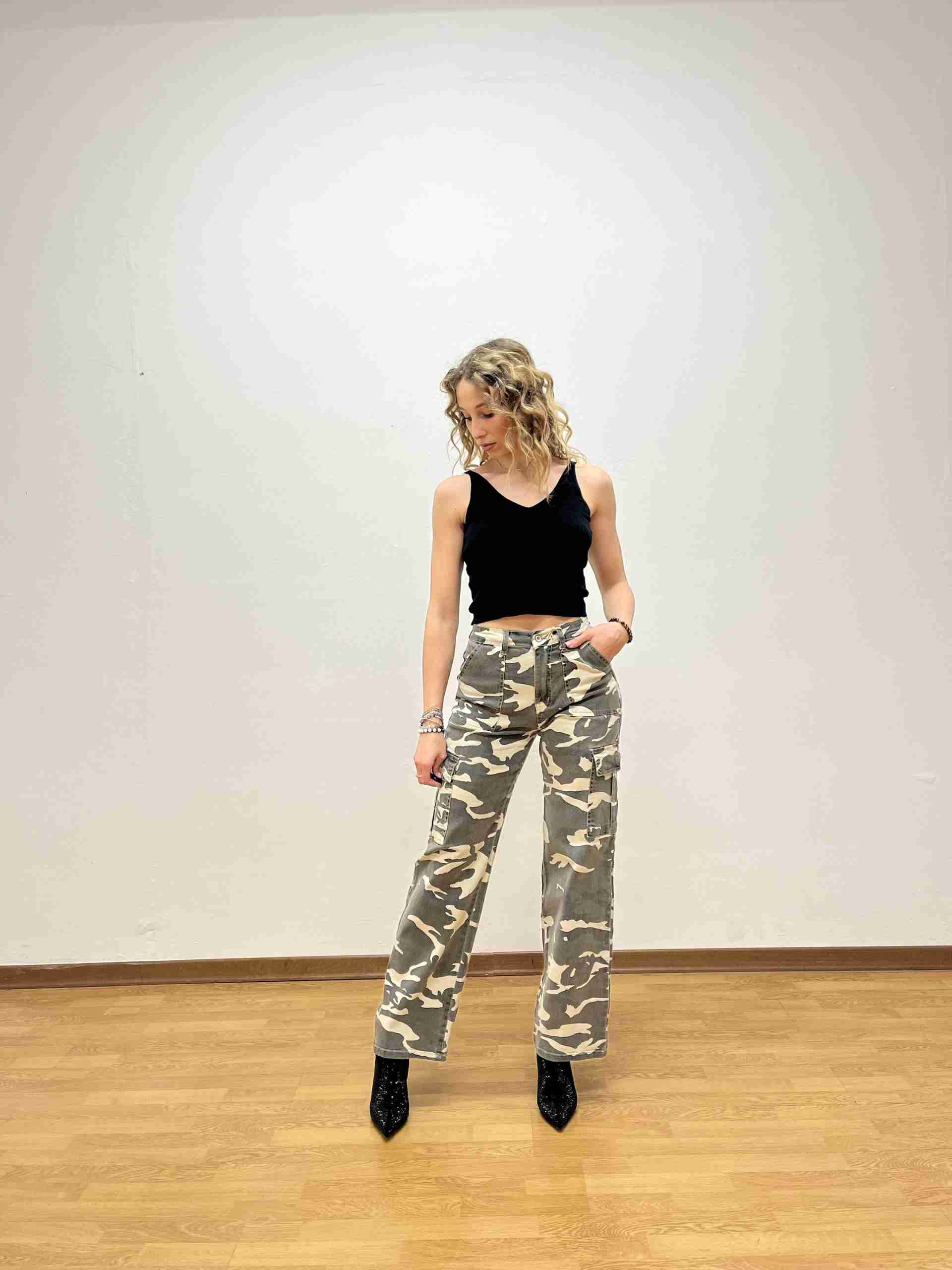 Pantalone cargo militare