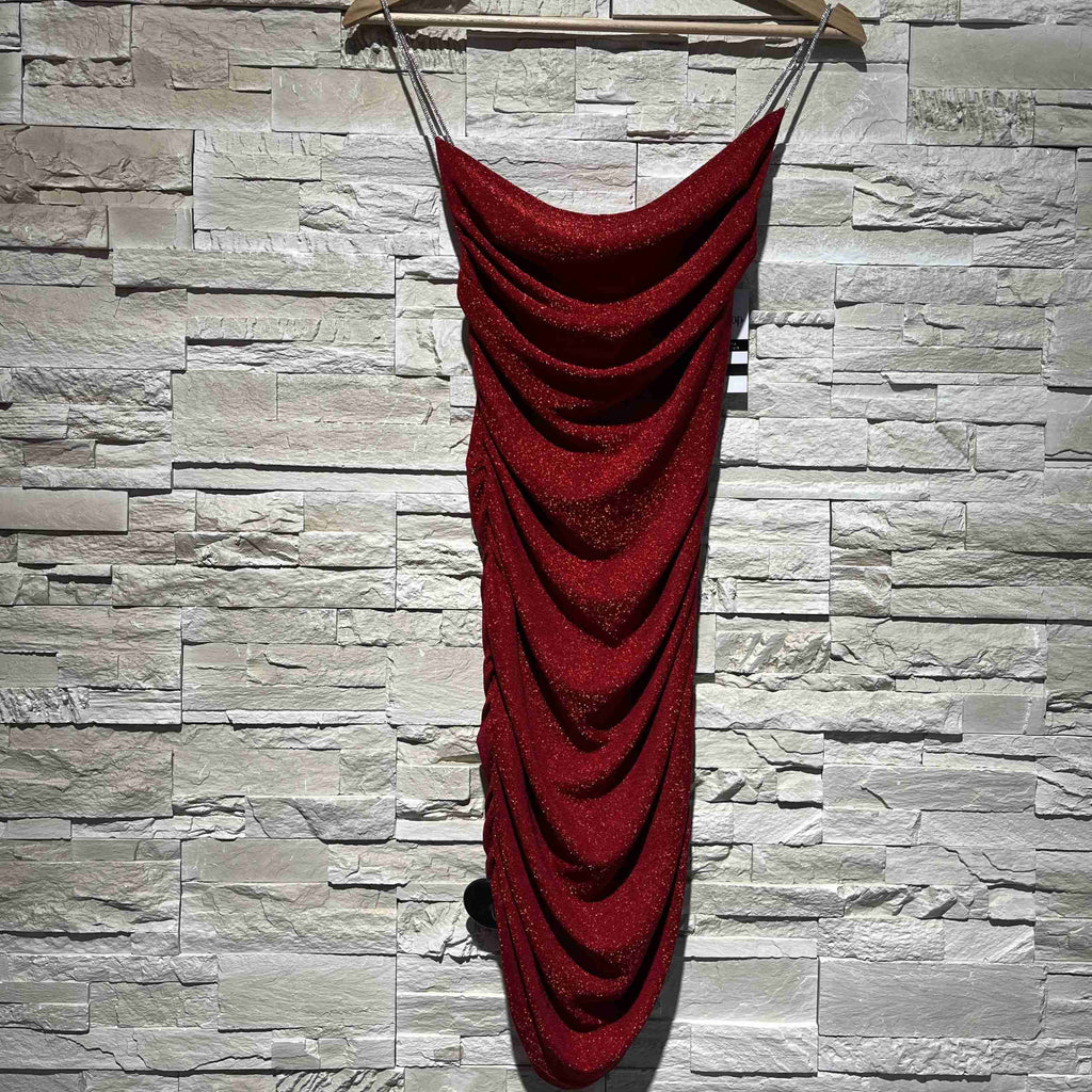 Abito lurex drappeggiato